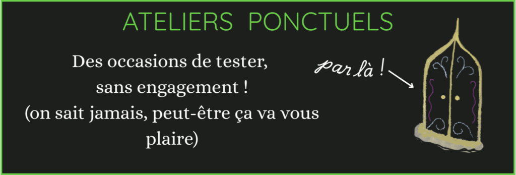 ateliers d'écriture ponctuels à Grenoble